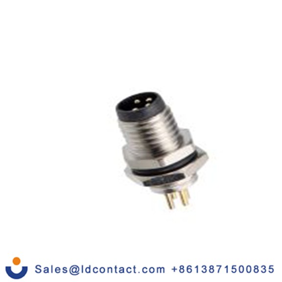 RS PRO,557-151,Standard 工业圆形连接器 插座, 4芯, 面板安装, 公芯, 60 V, IP40, M8P4AGPB系列