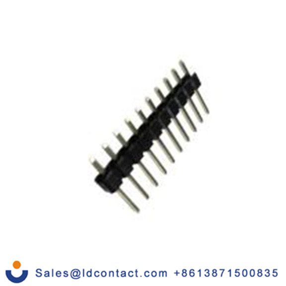 RS PRO,665-606,10p 1排 PCB 针座 直向, 2.54 mm间距, 通孔安装 无罩