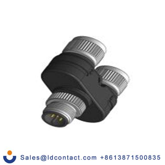 RS PRO,175-2512,圆形连接器适配器 5, 直向 M12, IP40 公 5 M12 母插