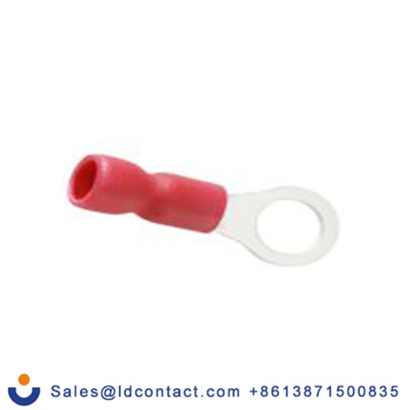 RS PRO,178-8676,绝缘 铜 环形端子, Φ5.3 mm内环 22 AWG, 5.3 mm螺栓, 红色 16 AWG, -40 °C至105 °C E245391系列