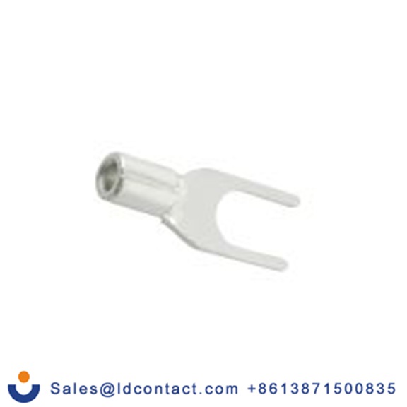 RS PRO,178-8698,非绝缘 叉型端子, 3.7 mm螺栓, 银色, 最小电线尺寸: 22 AWG 16 AWG, 5.7 mm宽, 0.75 mm厚, 镀锡触点, SNB系列
