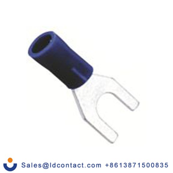 RS PRO,178-8718,绝缘 叉型端子, 3.7 mm螺栓, 蓝色, 最小电线尺寸: 16 AWG 14 AWG, 6 mm宽, 0.8 mm厚 乙烯基, SVL系列