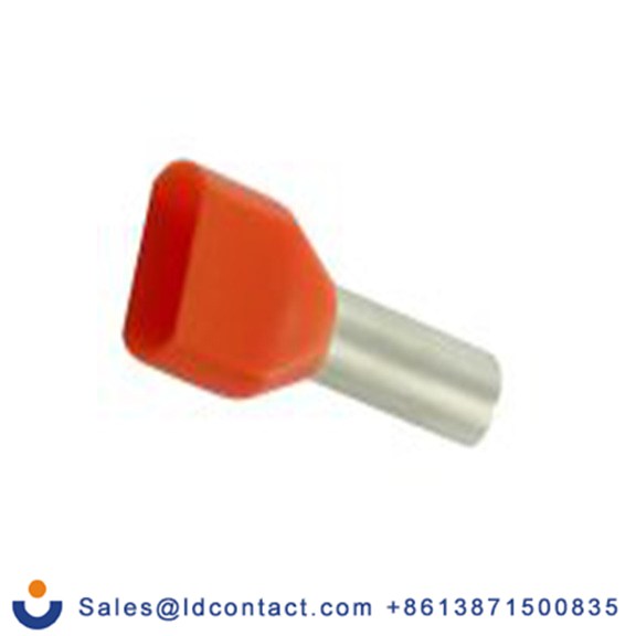 RS PRO,178-8734,绝缘 压接靴带套圈, 橙色, Φ1.4 mm x 8 mm引脚, 最大电线尺寸 20 AWG, 总长14.5 mm