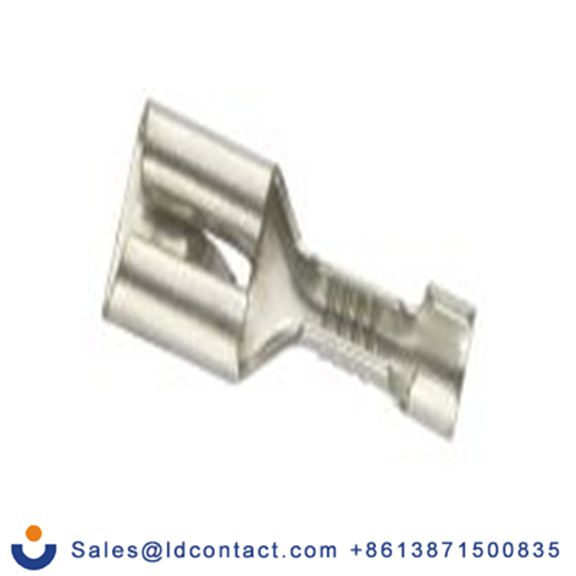 RS PRO,205-5270,非绝缘 压接端子 母插, 0.8 x 6.35 mm接片, 银色 插簧端子, 镀锡 22 AWG 黄铜触点, 最大线规16 AWG 系列
