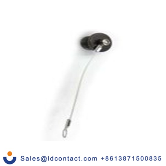 RS PRO,206-5275,锌合金 圆形连接器防尘盖, 公, 黑色 镍, IP40 ST12系列