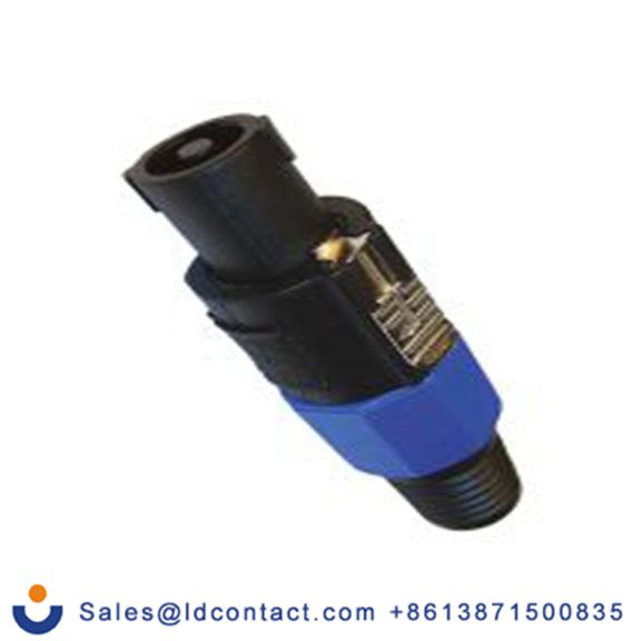RS PRO,208-0624,音箱连接器 直向, 铜合金触芯, 4路 母插, 面板安装 20A, 黑色 焊接