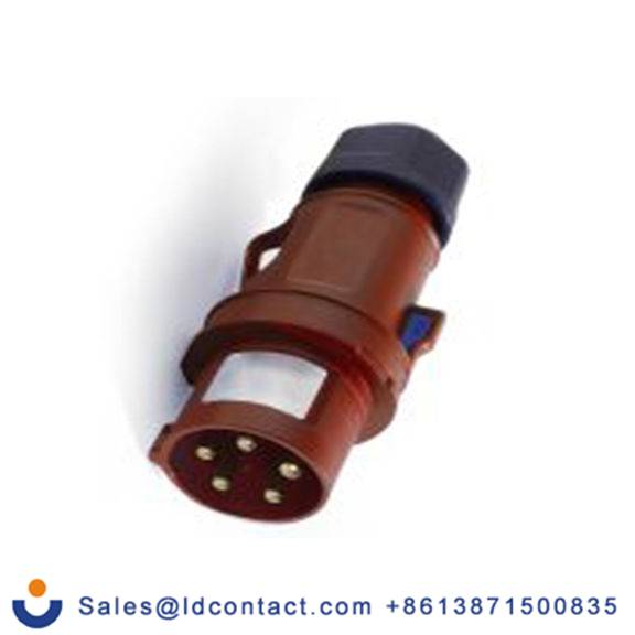 RS PRO,214-4087,32A工业连接器插头, 5P, 380 → 415 v, 电缆安装, IP54, 红色