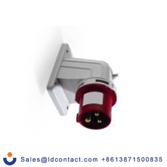 RS PRO,214-4088,32A工业连接器插头, 3P + N + E, 380 → 415 v, 面板安装, IP44, 红色