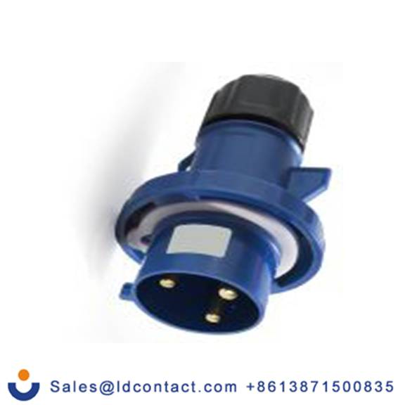 RS PRO,214-4105,16A工业连接器插头, 3P, 200 → 250 v, 电缆安装, IP66，IP67, 蓝色