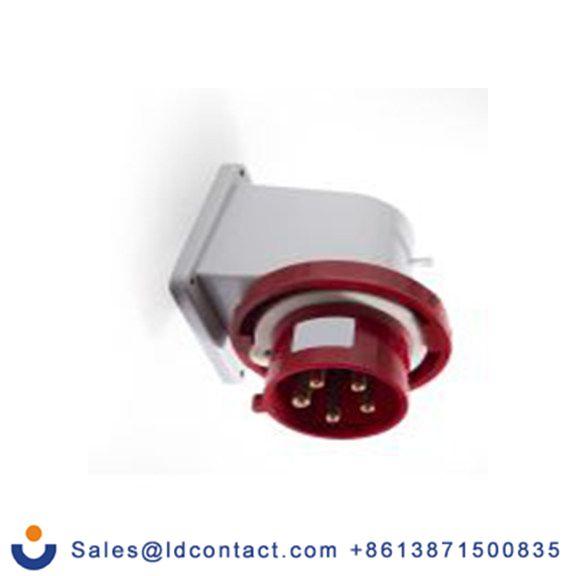 RS PRO,214-4120,32A工业连接器插头, 3P + N + E, 380 → 415 v, 壁挂式安装, IP67, 红色