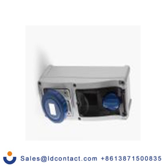 RS PRO,214-4128,16A工业连接器插座, 2P + E, 230 V, SMT安装, IP67, 蓝色