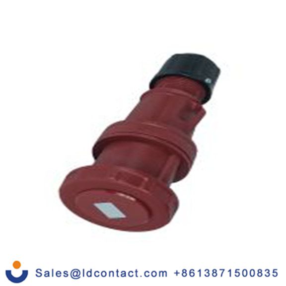 RS PRO,214-4216,63A工业连接器插座, 3P + N + E, 380 → 415 v, 电缆安装, IP67, 红色