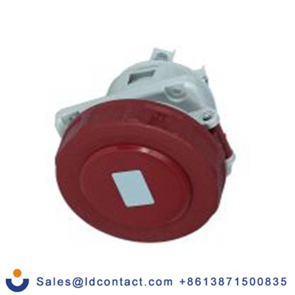 RS PRO,214-4224,63A工业连接器插座, 3P + E, 380 → 415 v, 面板安装, IP67, 红色