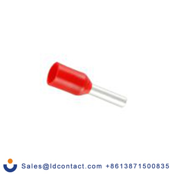RS PRO,270-7498,绝缘 鞋带套圈, 红色, Φ1.7 mm x 6 mm引脚, 最大电线尺寸 18 AWG, 总长12.3 mm