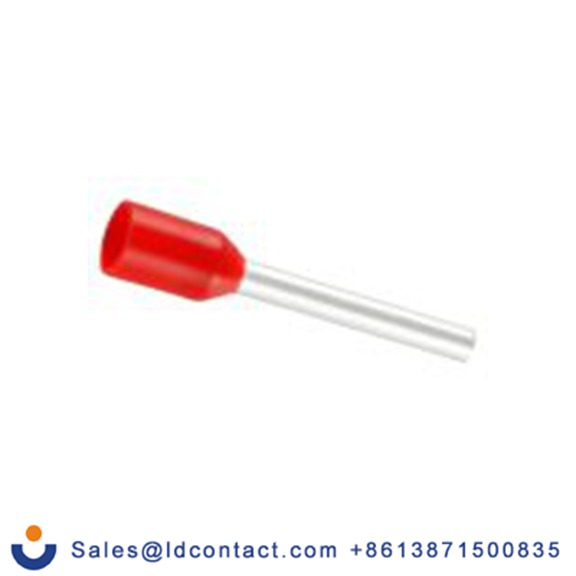 RS PRO,270-7504,绝缘 鞋带套圈, 红色, Φ1.7 mm x 12 mm引脚, 最大电线尺寸 18 AWG, 总长18.3 mm