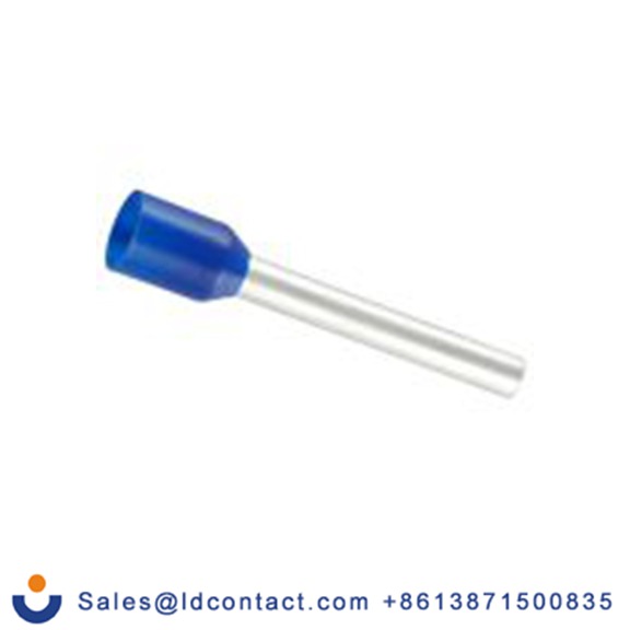 RS PRO,270-7522,绝缘 鞋带套圈, 蓝色, Φ2.5 mm x 18 mm引脚, 最大电线尺寸 14 AWG, 总长25.4 mm