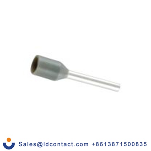 RS PRO,270-7541,绝缘 鞋带套圈, 灰色, Φ1.5 mm x 10 mm引脚, 最大电线尺寸 18 AWG, 总长16.3 mm