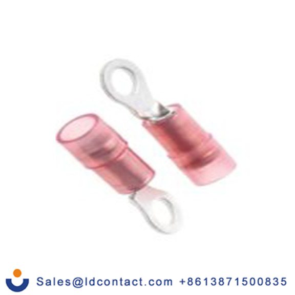 RS PRO,270-7634,绝缘 铜 圆形端子, Φ3.7 mm内环 22 AWG, M3.5螺栓, 红色 16 AWG, -40 °C至105 °C E245391系列