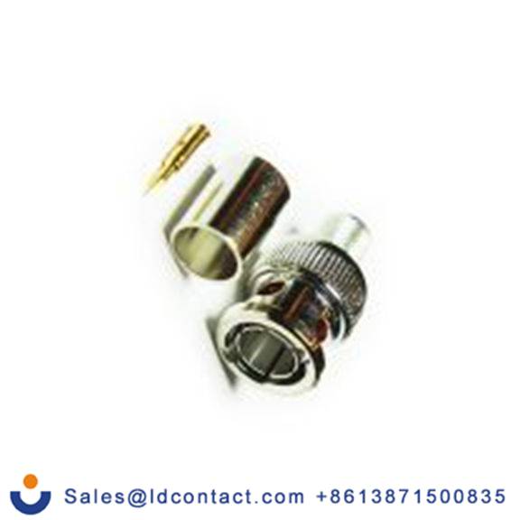 RS PRO,283-7111,BNC 连接器 公, 75 Ω, 电缆安装, 直向, 用于CT100线 10-005系列 压接