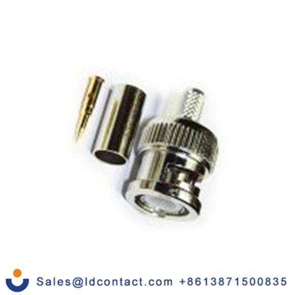 RS PRO,283-7115,BNC 连接器 公, 50 Ω, 电缆安装, 直向, 用于RG-316线 10-006系列 压接