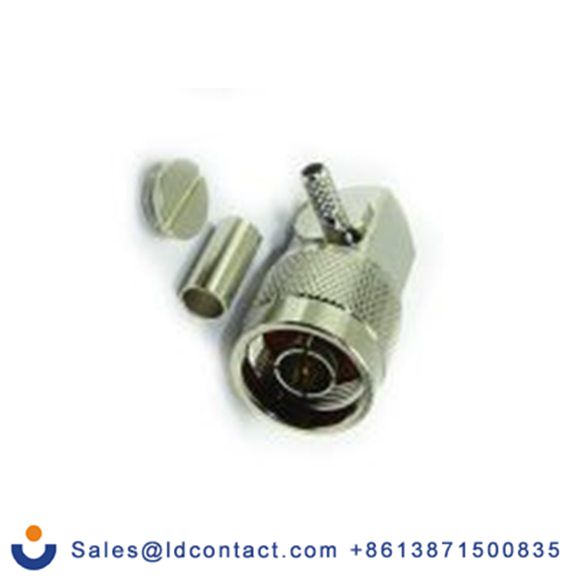 RS PRO,283-7139,N 连接器 公, 50 Ω, 电缆安装, 直角, 用于RG223线 25-105系列 焊接