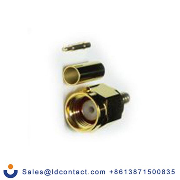 RS PRO,283-7143,SMA 连接器 公, 50 Ω, 电缆安装, 直向, 用于RG58线 32-005系列 压接