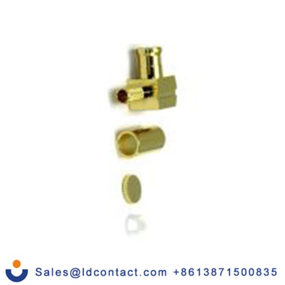 RS PRO,283-7159,MCX 连接器 公, 50 Ω, 电缆安装, 直角, 用于RG178线 45-105系列 焊接