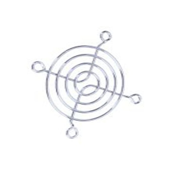RS PRO,737-3976,钢 指形护罩, 用于80 mm风扇, 螺丝孔距71.5 mm, 银色, 系列 76.2 mm 5.5 mm