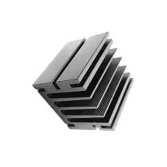 RS PRO,789-8551,散热器, 铝制, 6.4°C/W, 黑色 33 mm, 用于通用矩形铝 50 mm 46 mm