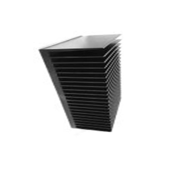 RS PRO,903-3100,散热器, 铝制, 0.12°C/W, 黑色 83 mm, 用于通用矩形铝 100 mm, 100系列 30 mm
