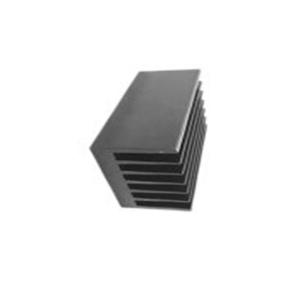 RS PRO,903-3163,散热器, 铝制, 0.4°C/W, 黑色 40 mm, 用于通用矩形铝 200 mm, 100系列 66 mm