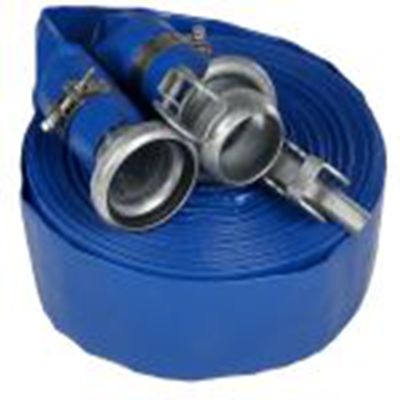 RS PRO,186-0538,聚氯乙烯 扁平卷盘软管，带联轴器, 最大3 bar, 50 m长 公 母插