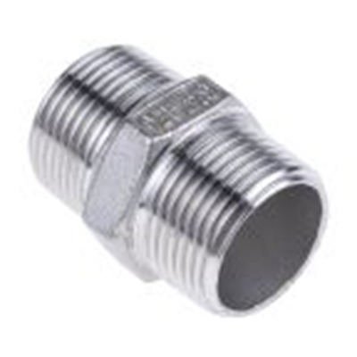 RS PRO,499-3057,螺纹接头, 带螺纹 19.05 mm 公接带螺纹 19.05 mm 公