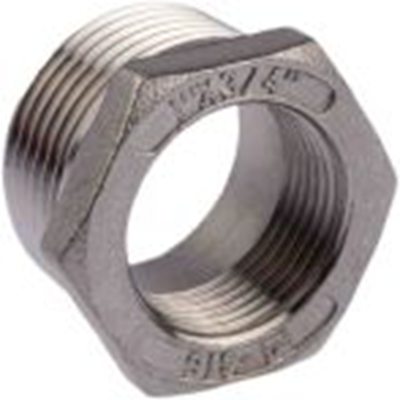 RS PRO,499-3546,直 衬套 不锈钢管件, 带螺纹 25.4 mm 公接带螺纹 19.05 mm 母插, 26.924 mm长, 六角