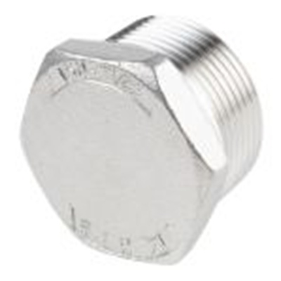 RS PRO,499-3647,直 插头 不锈钢管件, 带螺纹 31.75 mm 公, 30.48 mm长, 六角