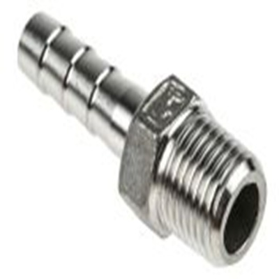 RS PRO,499-3732,直 螺纹接头, 带螺纹 6.35 mm 公 8 mm 公