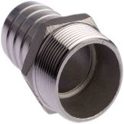 RS PRO,499-3798,直 螺纹接头, 带螺纹 38.1 mm 公接带螺纹 40 mm 公
