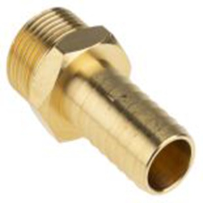 RS PRO,506-7301,软管接头, Φ19.05 mm内径, 黄铜制, 最大工作压力25 bar