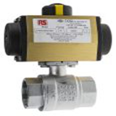 RS PRO,760-5586,40 bar 气动阀 BSP 球形阀 母插, 直动式返回 1 to 1/2 in