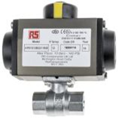 RS PRO,760-5598,40 bar 气动阀 BSP 球形阀 母插, 弹簧返回 1/4 in