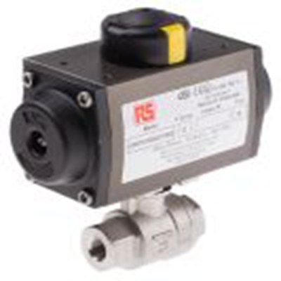 RS PRO,760-5643,1000 psi 气动阀 BSP 球形阀 母插, 弹簧返回 1/4 in