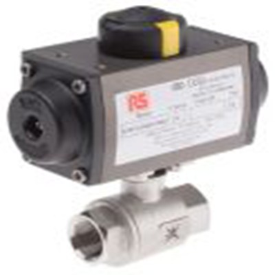 RS PRO,760-5659,1000 psi 气动阀 BSP 球形阀 母插, 弹簧返回 3/4 in