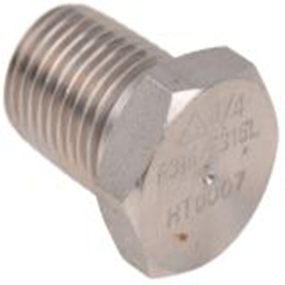 RS PRO,826-7021,直 不锈钢管件, 带螺纹 1/4 in 公, 17.018 mm长, 六角