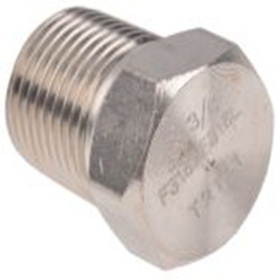RS PRO,826-7024,直 不锈钢管件, 带螺纹 3/8 in 公, 20.828 mm长, 六角