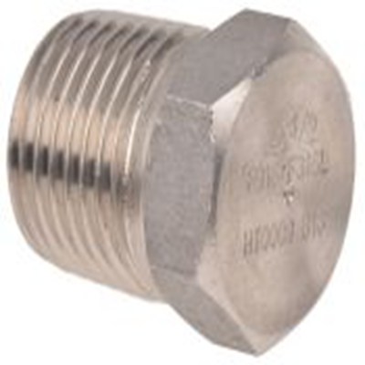 RS PRO,826-7028,直 不锈钢管件, 带螺纹 1/2 in 公, 21.844 mm长, 六角