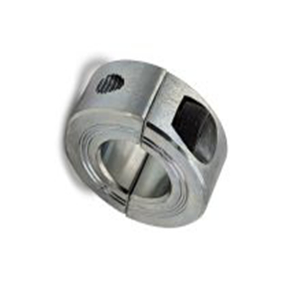 RS PRO,145-621,钢 轴环, 18 mm外径, 9 mm宽, 两件式, 双宽, 夹紧螺丝固定, 镀锌饰面