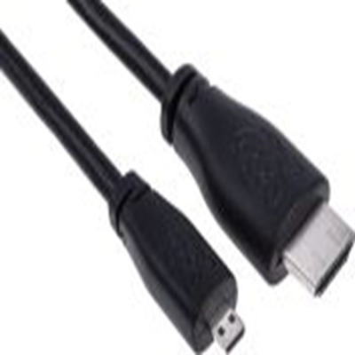 Raspberry Pi,T7733AX-RS,Raspberry Pi 树莓派连接线, HDMI转Micro HDMI, 2 m长, 黑色