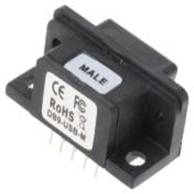 FTDI Chip,DB9-USB-M,FTDI Chip  公 DB9 格式 转化器模块, USB 转 UART 桥接器, FTDI FT232R芯片, DB9-USB-M