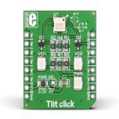 MikroElektronika,MIKROE-1834,MikroElektronika  倾斜 Click MikroBus Click 板, 倾斜传感器, RPI-10354芯片