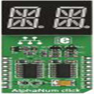 MikroElektronika,MIKROE-1851,MikroElektronika, MIKROE-1851 14 段显示屏 附加板 显示电路板, AlphaNum G Click 2 TLC
